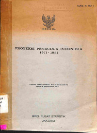 Proyeksi Penduduk Indonesia 1971 - 1981