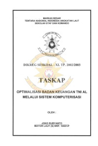 Optimalisasi Badan Keuangan TNI AL Melalui Sistem Komputerisasi