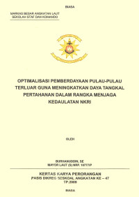 Optimalisasi Pengadaan Perumahan Non Dinas Prajurit dan PNS TNI Oleh Inkopal Guna Mendukung Tugas Pokok Dalam Lima Tahun Mendatang Mewujudkan Ketahanan Nasional