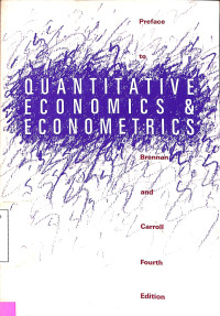 QUANTITATIVE ECONOMICS & ECONOMETRICS