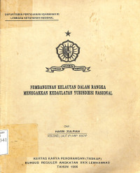 Pembangunan Kelautan dalam rangka menegakkan kedaulatan yurisdiksi nasional