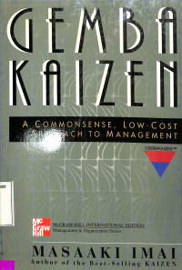 Image of GEMBA KAIZEN : A COMMONSENS,LOW-COST APPROACH TO MANAGEMENT