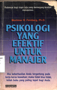 Image of PSIKOLOGI YANG EFEKTIF UNTUK MANAJER