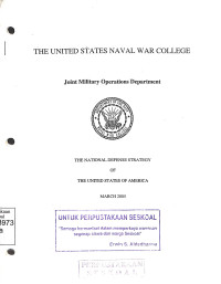The National Defense Strategy of the United States of Americ March 2005