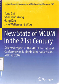 New State of MCDM in the 21st Century