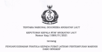 PENGANUGERAHAN PHATOLA KEPADA PUSAT LATIHAN PERTEMPURAN MARINIR DABO SINGKEP
