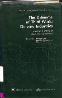 Image of The Dilemma Of Third World Defemse Industries : Supplier Control Or Recipien