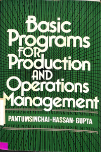 Image of Basic Programs For Production And Operations Management