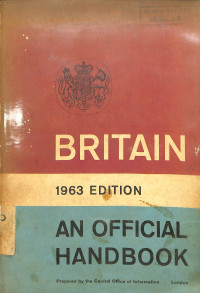 Image of BRITAIN AN OFFICIAL HANDBOOK 1963 EDITION
