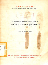 Image of The Future Of Arms Control: Part III: Confidence-Building Measures