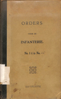 Orders Voor De Infanterie