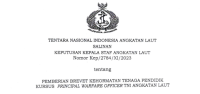 PEMBERIAN BREVET PWO TNI AL
