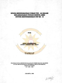 Upaya Peningkatkan Peran TNI - AL Dalam Melaksanakan Fungsi SOSPOL ABRI Untuk Menyukseskan PJP Ke - II