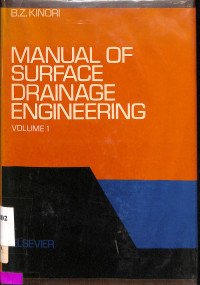 Image of Manual of Surface Drainage Engineering Volume I