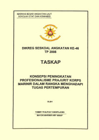 Konsepsi Peningkatan Profesionalisme Prajurit Korps Marinir Dalam Rangka Menghadapi Tugas Pertempuran