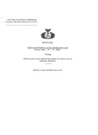 PENGALIHAN ASET DINAS IKN DARI YA YASAN TNI AL KEPADAINKOPAL