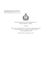 PENUTUPAN PENDIDIKAN S-1 SEKOLAH TINGGI TEKNOLOGI TNI ANGKATAN LAUT (STTAL) ANGKATAN XXXIII TAHUN ANGGARAN 2012