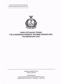 BUKU PETUNJUK TEKNIS POLA KENAIKAN PANGKAT PEGAWAI NEGERI SIPIL TNI ANGKATAN LAUT