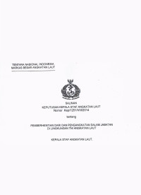 PEMBERHENTIAN DARI DAN PENGANGKATAN DALAM JABATAN DI LINGKUNGAN TNI ANGKATAN LAUT