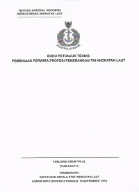 BUKU PETUNJUK TEKNIS PEMBINAAN PERWIRA PROFESI PENERANGAN TNI ANGKATAN LAUT