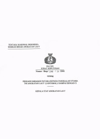 PENGANUGERAHAN PATAKA KEPADA PANGKALAN UTAMA TNI ANGKATAN LAUT (LANTAMAL) l SAMPAI DENGAN X