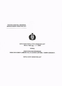 PENETAPAN DAN PERUBAHAN NAMA DAN NOMOR LAMBUNG KAL DI JAJARAN LANTAMAL I SAMPAI DENGAN X