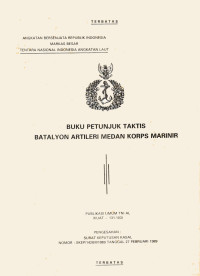 BUKU PETUNJUK TAKTIS BATALYON ARTILERI MEDAN KORPS MARINIR