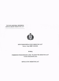 PEMBERIAN PENGHARGAAN LANAL TELADAN TNI ANGKATAN LAUT TAHUN ANGGARAN 2009