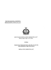PENETAPAN PENGHAPUSAN LIMA BELAS UNIT KRI PADA RENSTRA II MEF (2015-2019)