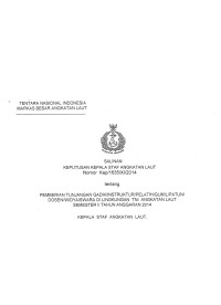 PEMBERIAN TUNJANGAN GADIK/INSTRUKTUR/PELATIH/GUMIUPATUN/DOSEN/WIDYAISWARA DI LINGKUNGAN TNI ANGKATAN LAUT SEMESTER II TAHUN ANGGARAN 2014