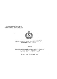 KETENTUAN PEMBERIAN SANTUNAN DUKA YASBHUM DI LINGKUNGAN TNI ANGKATAN LAUT