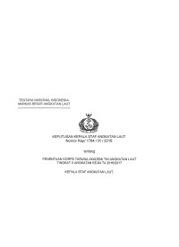 PENENTUAN KORPS TARUNAAKADEMI TN! ANGKATAN LAUT TINGKAT II ANGKATAN KE-64 TA 2016/2017
