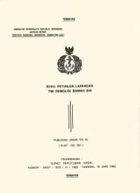 BUKU PETUNJUK LAPANGAN TIM DEMOLISI BAWAH AIR