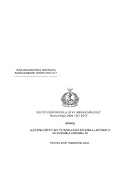 ALIH BINA EMPAT UNIT PATKAMLA DARI SATKAMLA LANTAMAL III KE SATKAMLA LANTAMAL XII