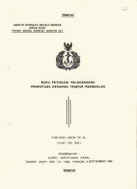 BUKU PETUNJUK PELAKSANAAN PENENTUAN KESIAPAN TEMPUR PANGKALAN