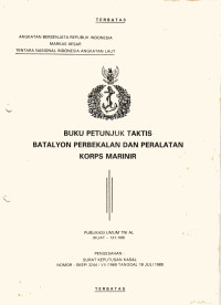 BUKU PETUNJUK TAKTIS BATALYON PERBEKALAN DAN PERALATAN KORPS MARINIR