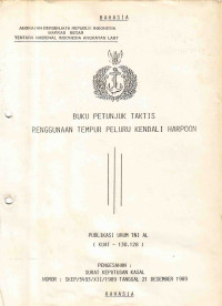 BUKU PETUNJUK TAKTIS PENGGUNAAN PELURU KENDALI HARPOON