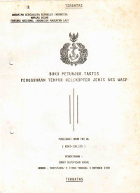BUKU PETUNJUK TAKTIS PENGGUNAAN TEMPUR HELIKOPTER JENIS AKS WASP