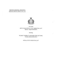 PEJABAT PEMBUAT KOMITMEN (PPK) SETUMAL TAHUN ANGGARAN 2013