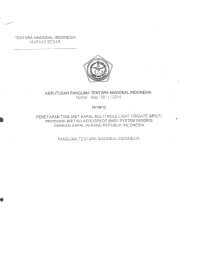 PENETAPAN TIGA UNIT KAPAL MULTI ROLE LIGHT FRIGATE (MRLF) PRODUKSI BRITISH AEROSPACE (BAE) SYSTEM INGGRIS
SEBAGAI KAPAL PERANG REPUBLIK INDONESIA