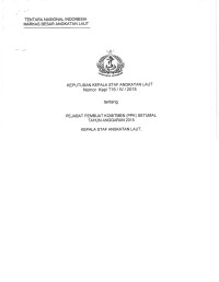 PEJABAT PEMBUAT KOMITMEN (PPK) SETUMAL TAHUN ANGGARAN 2015