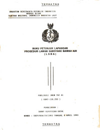 BUKU PETUNJUK LAPANGAN PROSEDUR LAWAN SABOTASE BAWAH AIR (LSBA)