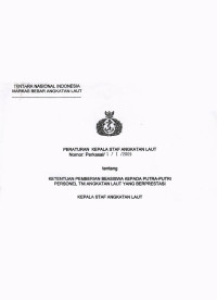 KETENTUAN PEMBERIAN BEASISWA KEPADA PUTRA-PUTRI PERSONEL TNI ANGKATAN LAUT YANG BERPRESTASI