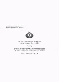 PETUNJUK PELAKSANAAN PENGGUNAAN ANGGARAN DANA RUTIN BEKAL KESEHATAN (RBK) TAHUN ANGGARAN 2008