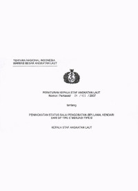 PENINGKATAN STATUS BALAI PENGOBATAN (BP) LANAL KENDARI DARI BP TIPE C MENJADI TIPE B