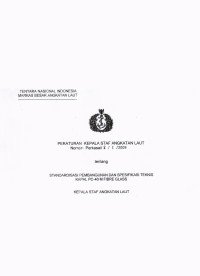 STANDARDISASI PEMBANGUNAN DAN SPESIFIKASI TEKNIS KAPAL PC-40 M FIBRE GLASS
