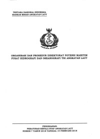 ORGANISASI DAN PROSEDUR DIREKTORAT POTENSI MARITIM PUSAT HIDROGRAFI DAN OSEANOGRAFI TNI ANGKATAN LAUT