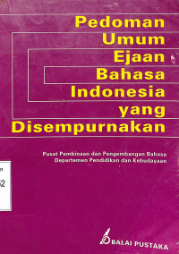 Pedoman Umum Ejaan Bahasa Indonesia yang Disempurnakan