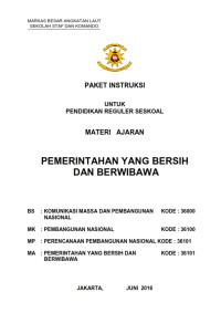 Pemerintan Yang Bersih dan Berwibawa (2016)