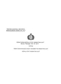 PERATURAN KHUSUS KADET AKADEMI TNI ANGKATAN LAUT